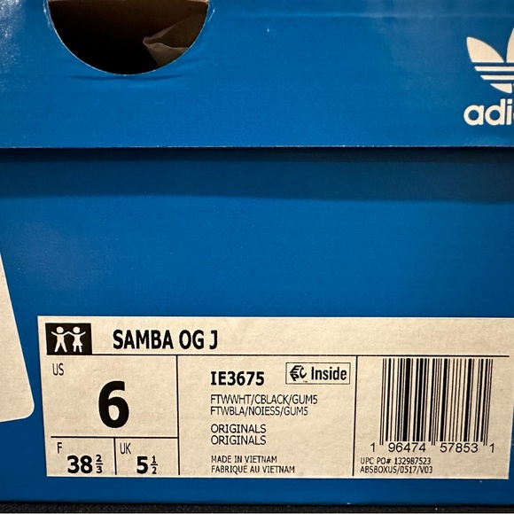 NWT Adidas Samba OG Athletic Shoes - Picture 4 of 5